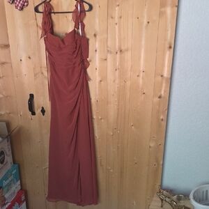 Azazie Terracotta Dress